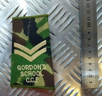 Woodland DPM Camo Gordon's School C.C.F. Rank Slides Assorted - NEW