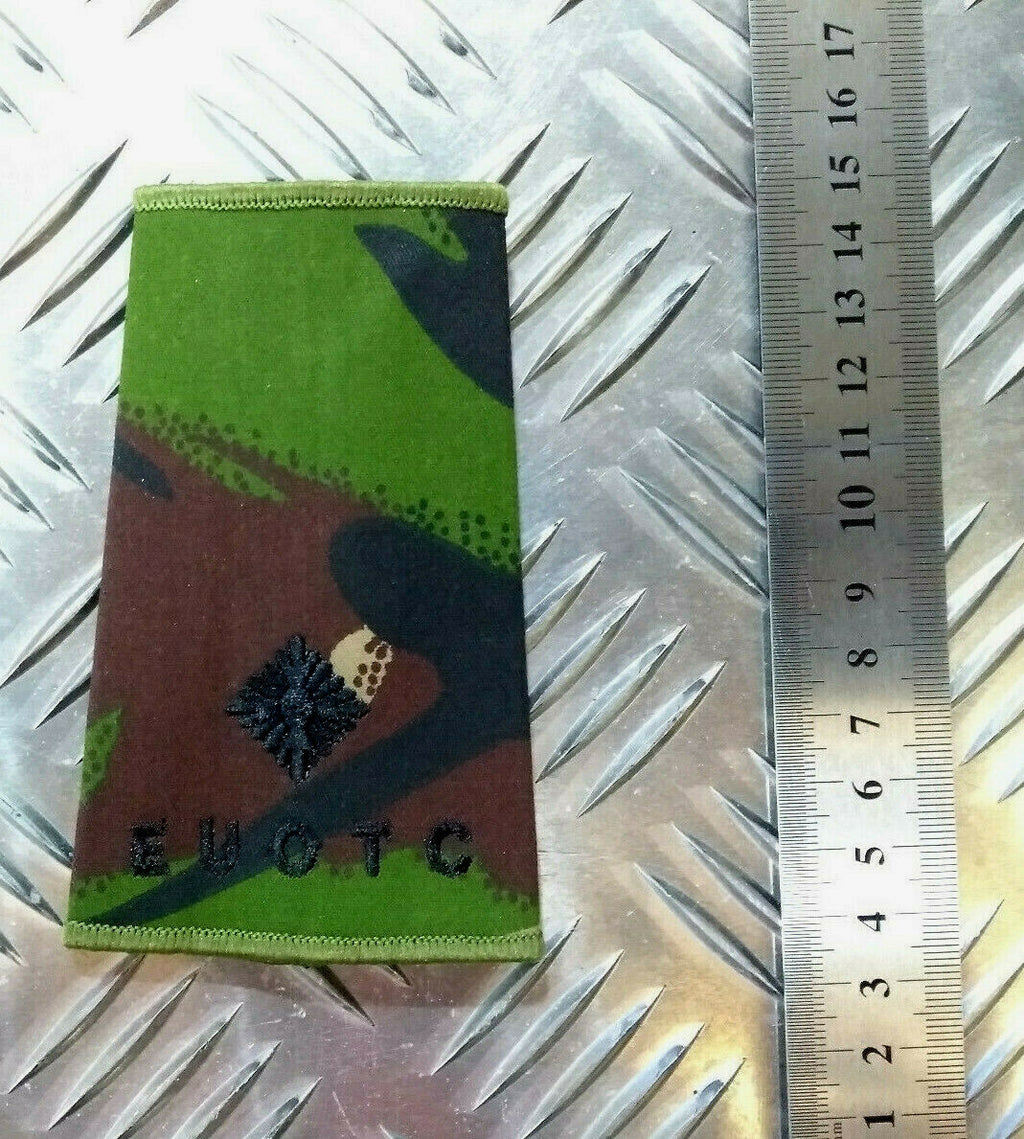 Woodland DPM Camo EUOTC 2nd Lieutenant Rank Slide - NEW