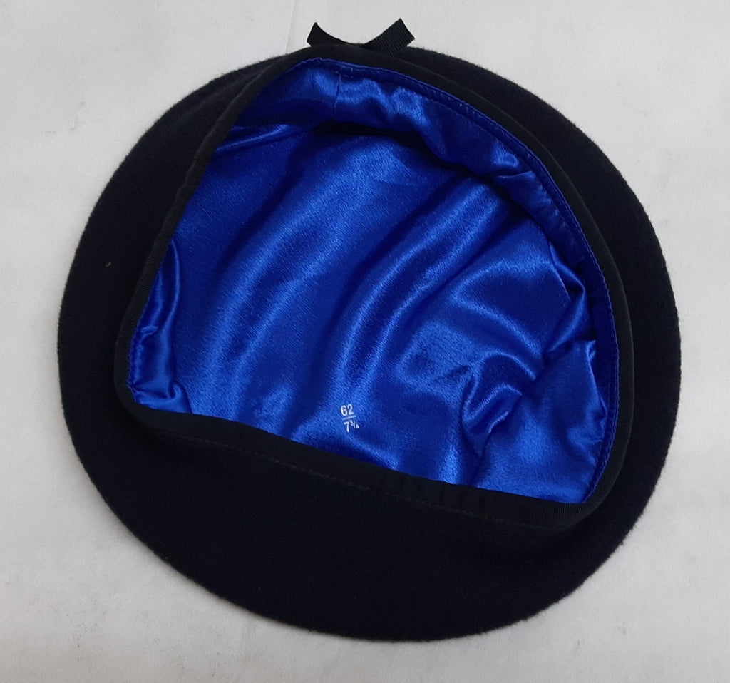 Navy Blue Beret Officers Dress with Petersham Trim Ex-Display 62cm