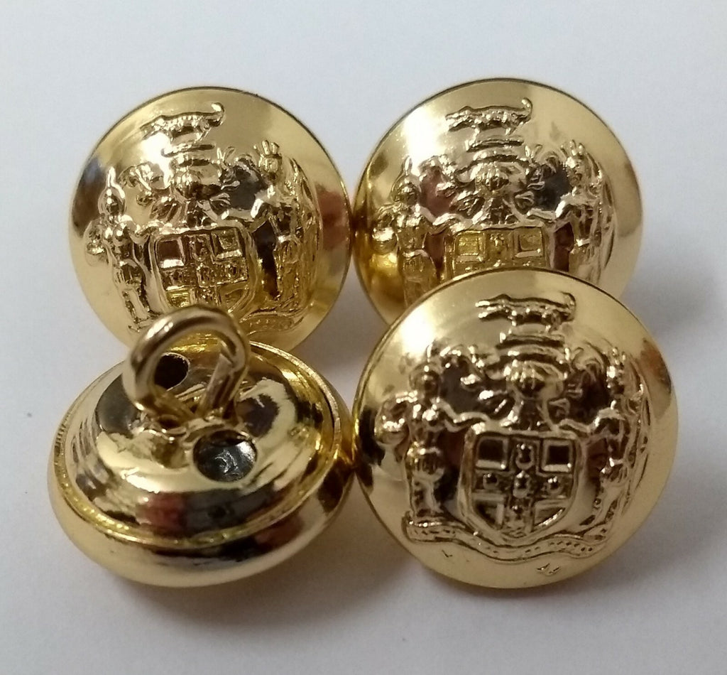 Jamaica Cap / Shirt Buttons 14mm UK Made ASBT151 X4