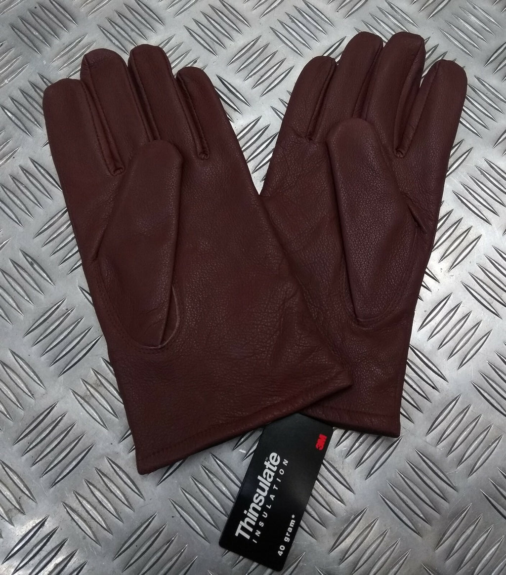 Brown Leather 3 Dart Gloves with 3M Thinsulate Soft Lining Size 11 / Large - NEW