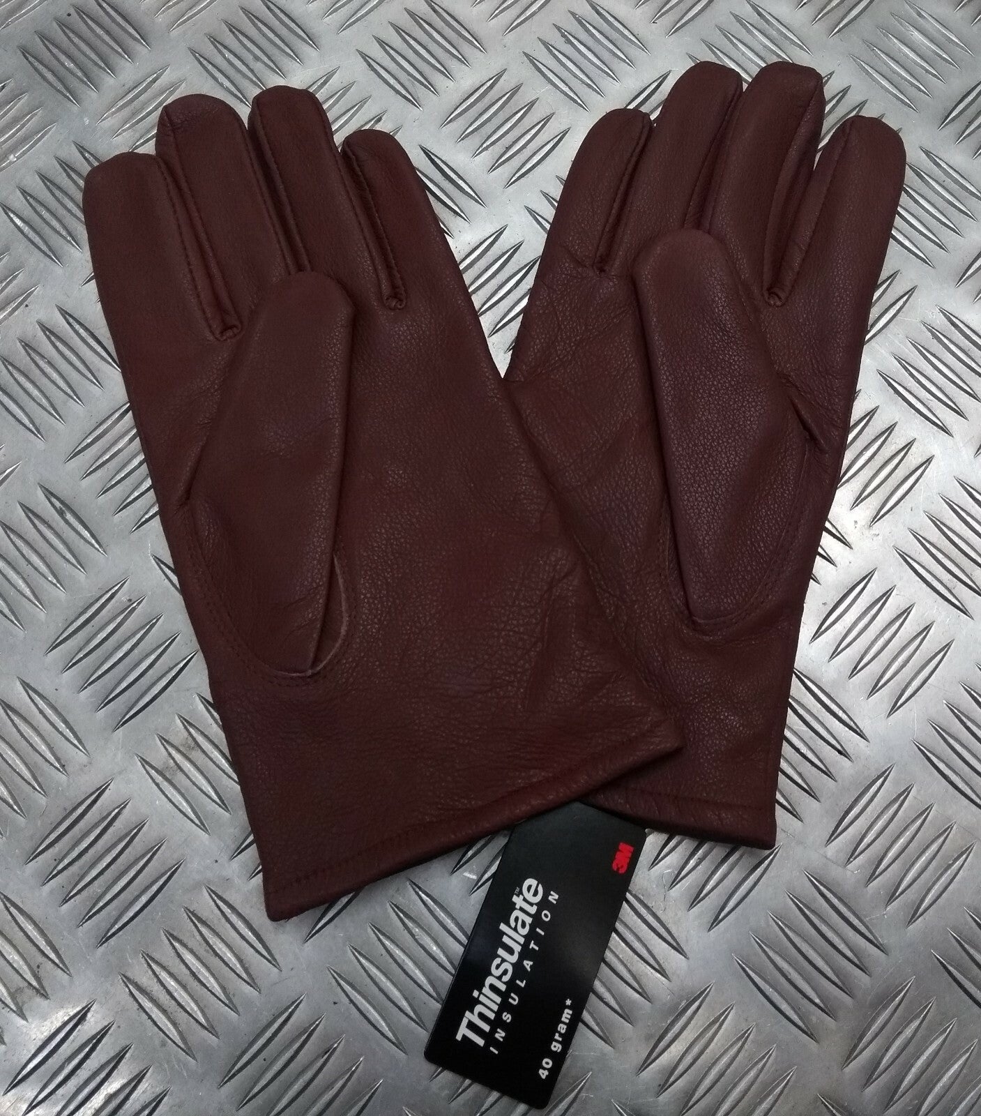 Brown Leather 3 Dart Gloves with 3M Thinsulate Soft Lining Size 11 / Large - NEW