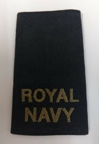 Genuine British Royal Navy Issue "Able Rate" RN black Rank Slide Epaulette