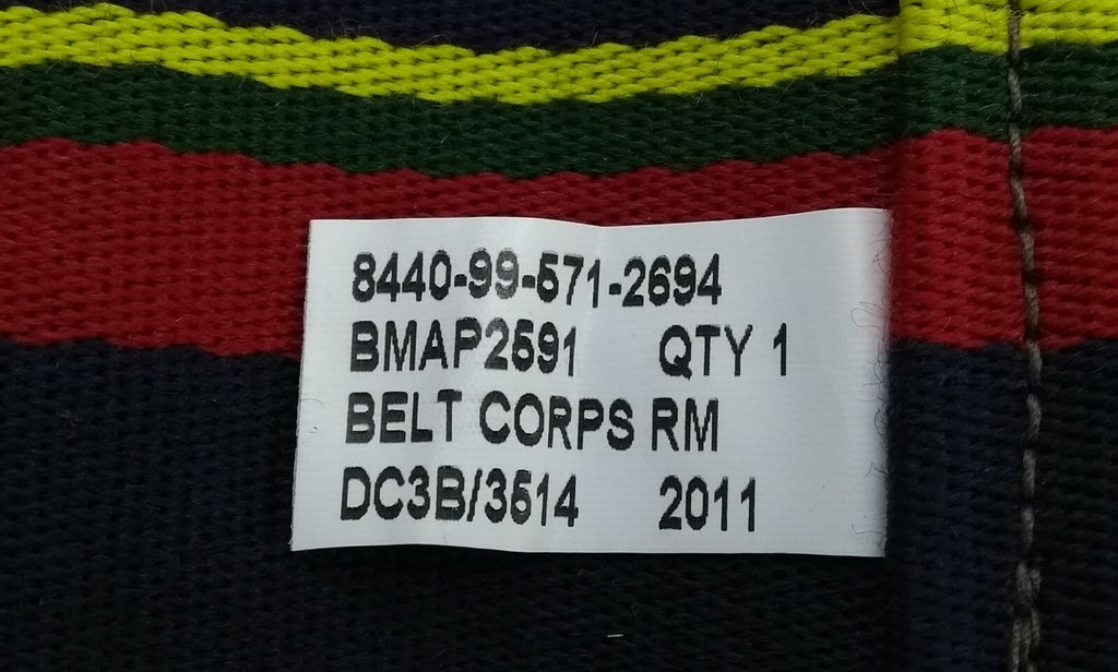 Genuine British Royal Marines RN RM Stable Belt Standard Issue Twin Buckle Strap