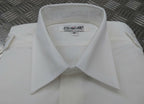 OPG White Uniform Shirt Short Sleeve With Epaulettes Collar 17.5"