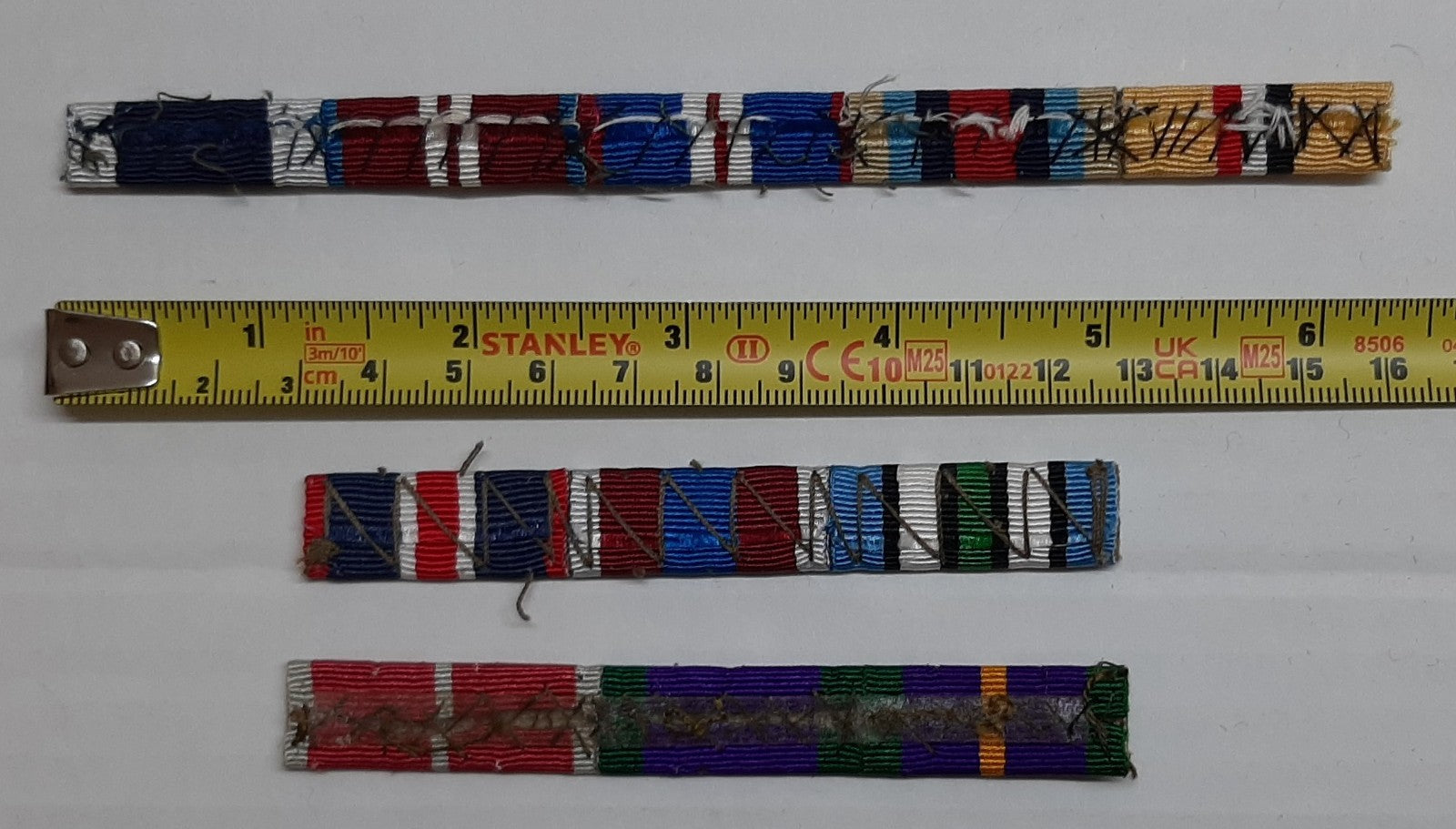 Medal Ribbons Three Rows & Rosettes No1 or No2 Dress British Uniforms
