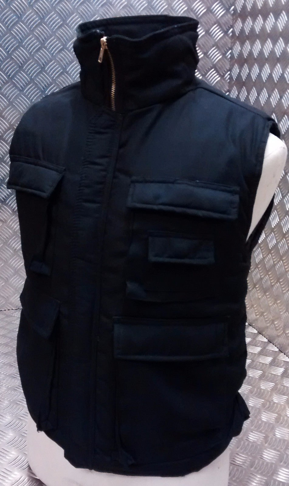 Hunters Action Vest Stealth Black Tactical Fishing Body Warmer - NEW