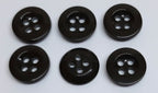Vintage Army Buttons Old Pattern British Dark Green 4 Hole Size 22L / 14.1mm