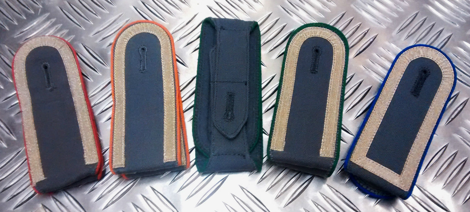 German Shoulder Boards/Slides/Braided Epaulettes Various Colours