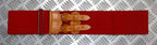 Red Belt Stable Double Tan Leather Strap Buckles For Ceremonial & Parade Duties