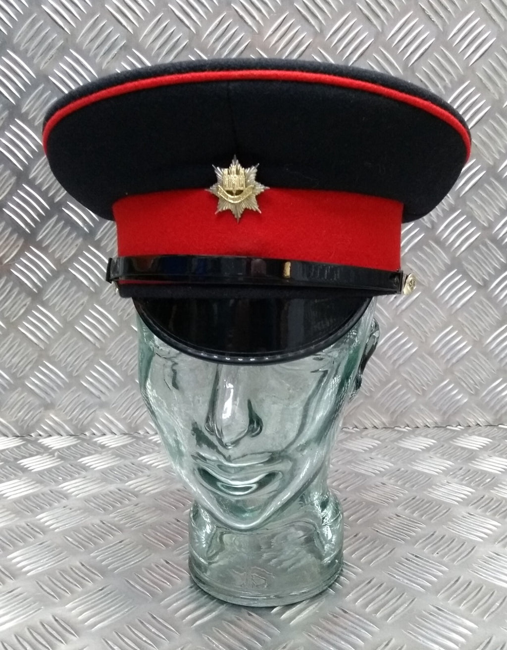 Royal Anglian Regiment Dress Hat Uniform Issue Small Peak Insignia Present