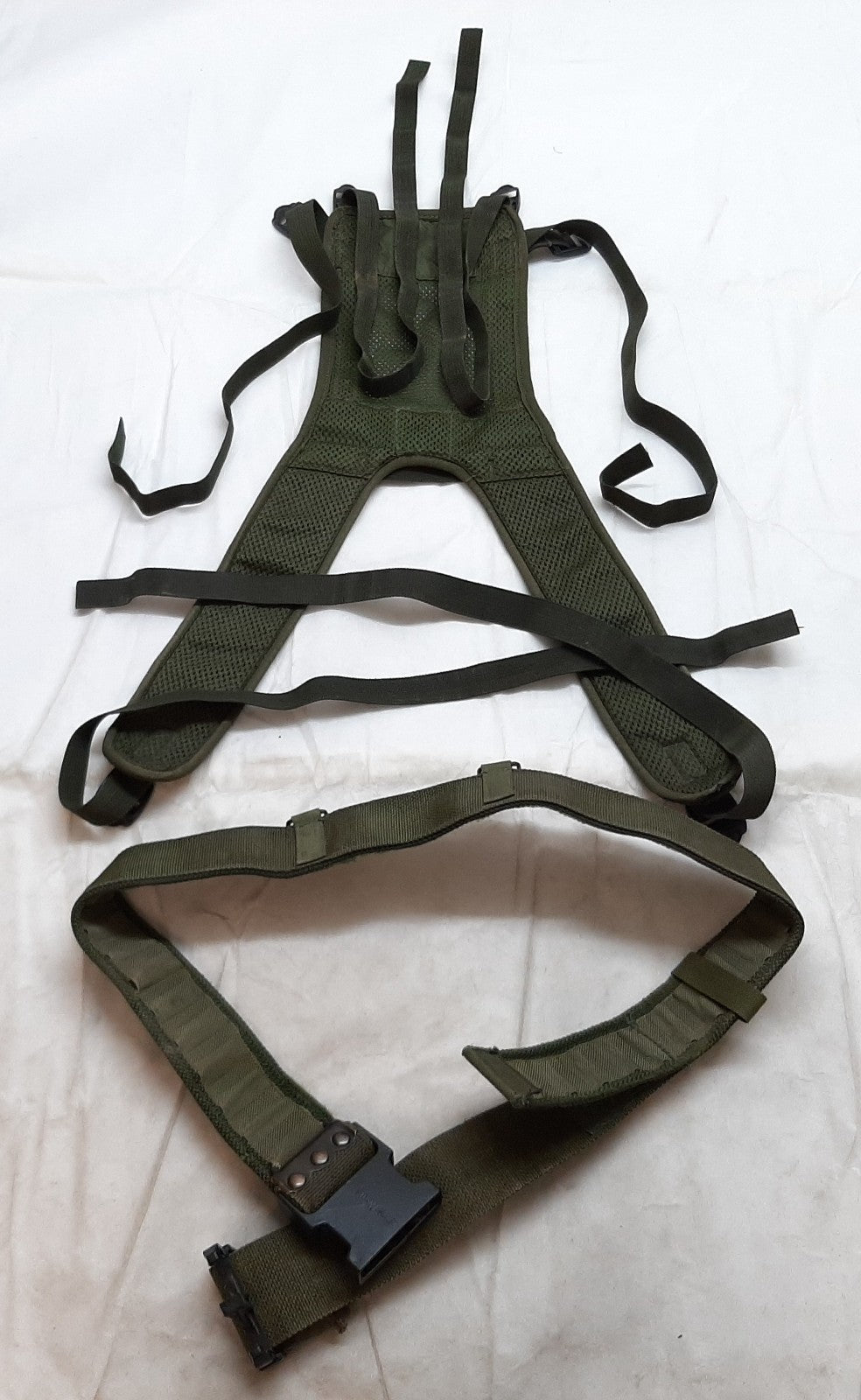 DPM Yoke & OD Green Waist Belt British Army Assault webbing Infrared Reflective