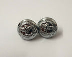 Genuine Zambian Issue Security Force Insignia Silver Buttons 13mm V742 X6