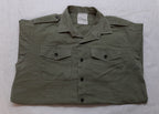 Vintage Combat Shirt British Army Green General Service Long Sleeves Size 41cm