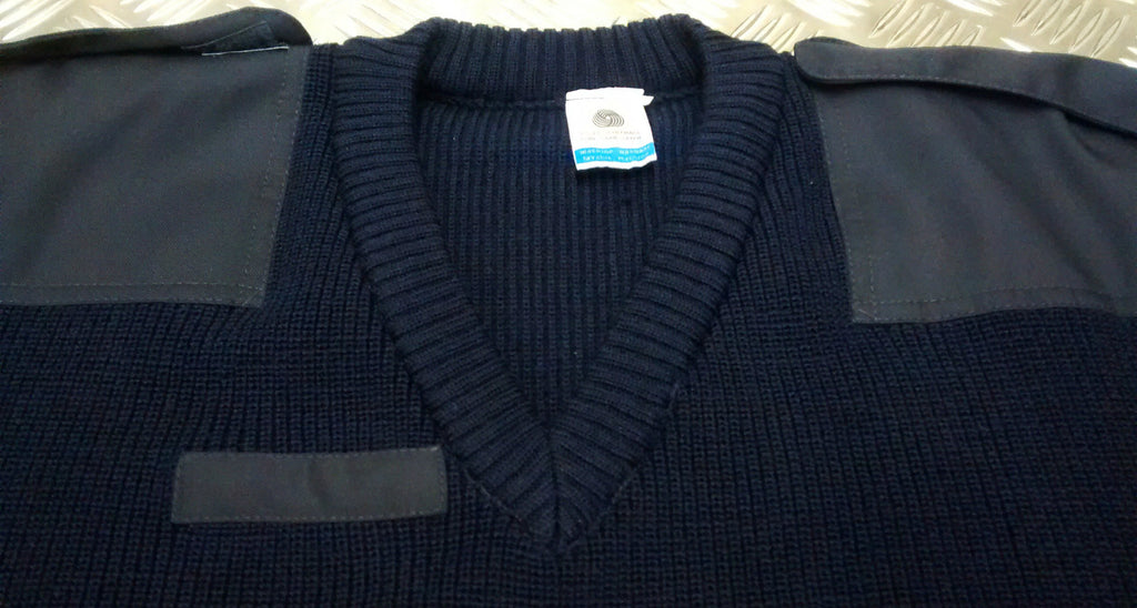 Genuine Vintage Dutch Navy V NeckNeck Pull Over / Jumper Very Warm Wool - NEW