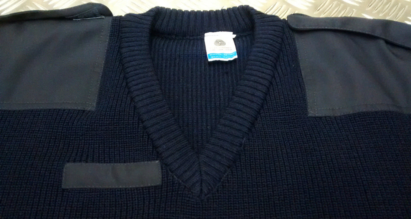 Genuine Vintage Dutch Navy V NeckNeck Pull Over / Jumper Very Warm Wool - NEW