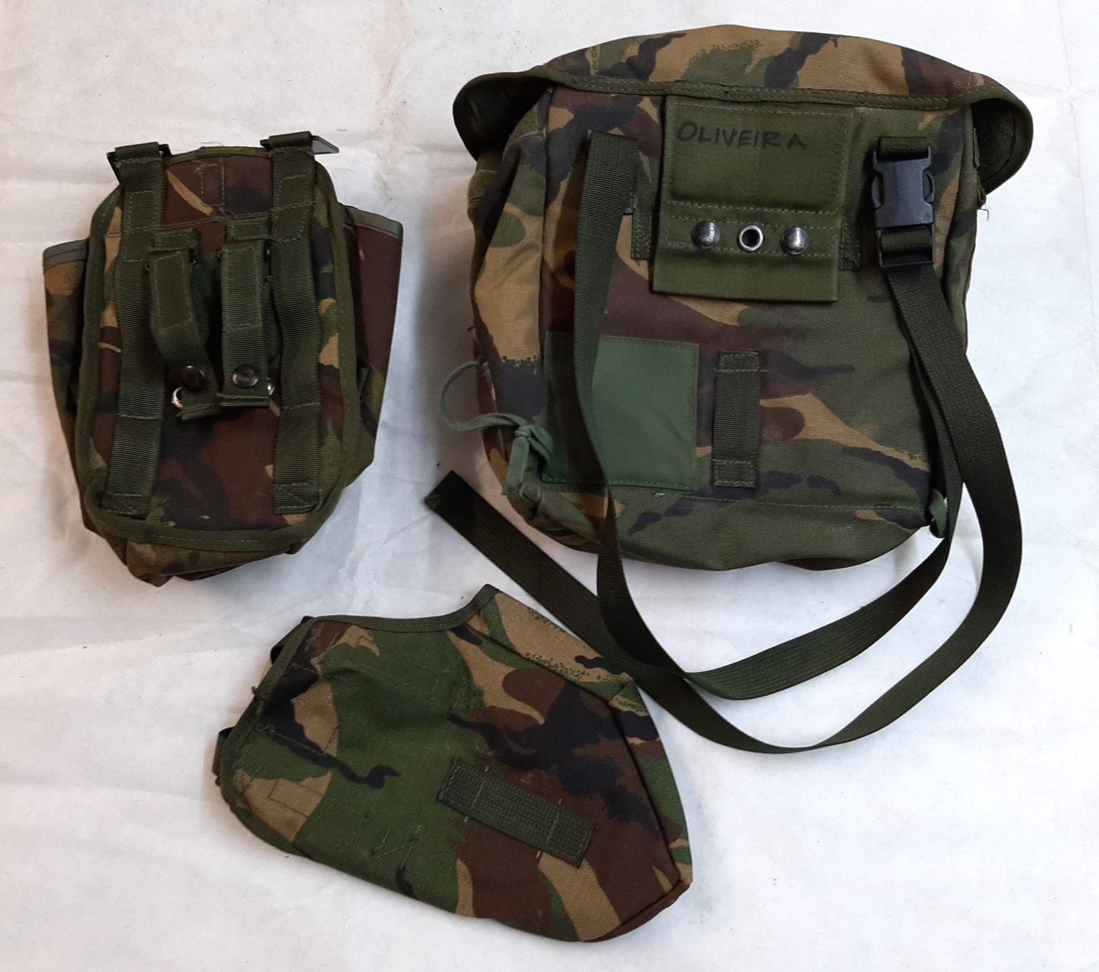 DPM Respirator Case British Army Soldier 95 / 2000 Camo Webbing Bag and Pouches