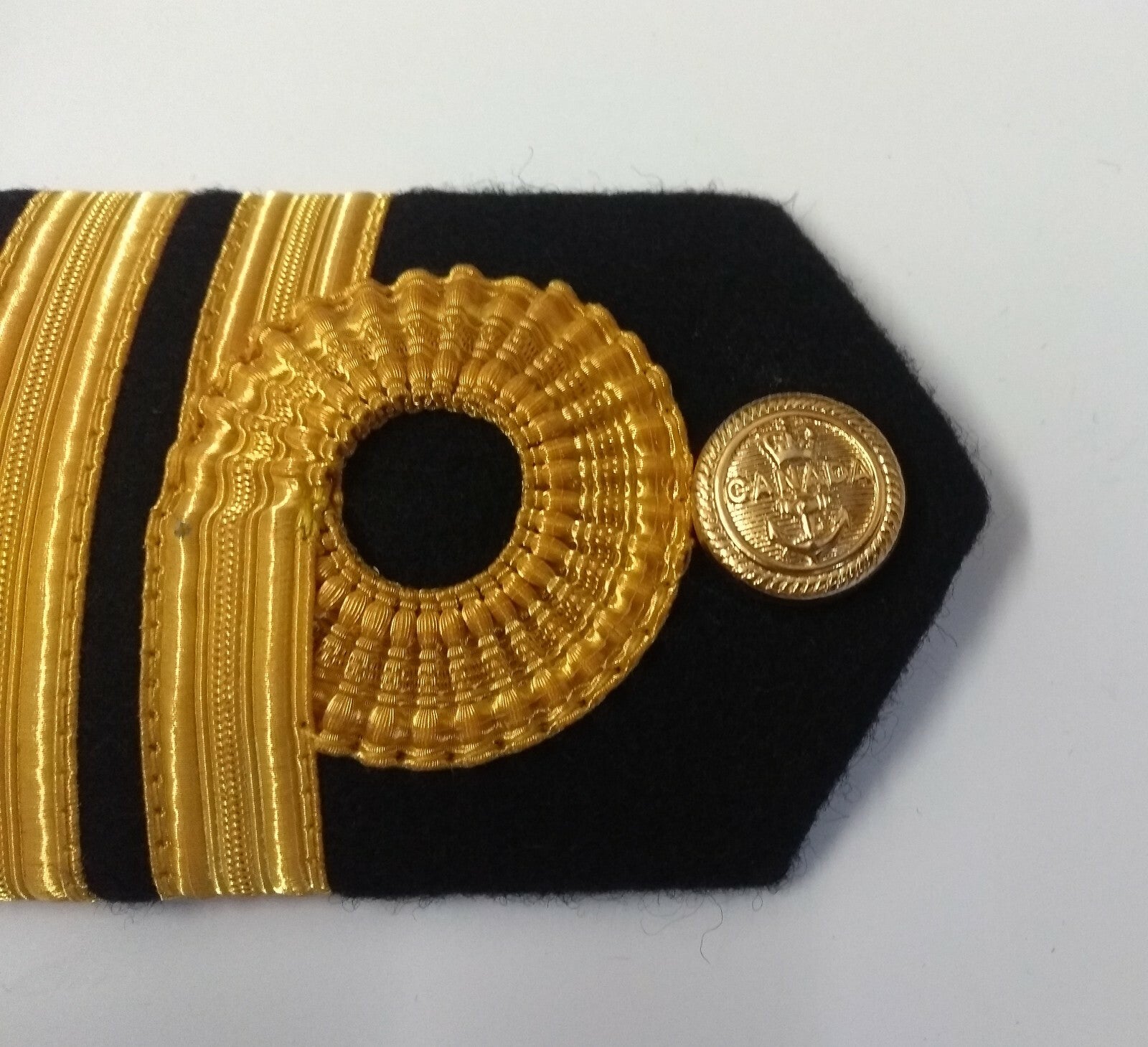 Genuine Canadian Naval Female Gold Wire Rank Shoulder Boards Epaulettes LFS20