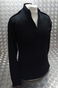 Black Technical Delta Stealth Self Wicking Technical Activewear Top Long Sleeve