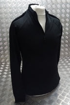 Black Technical Delta Stealth Self Wicking Technical Activewear Top Long Sleeve