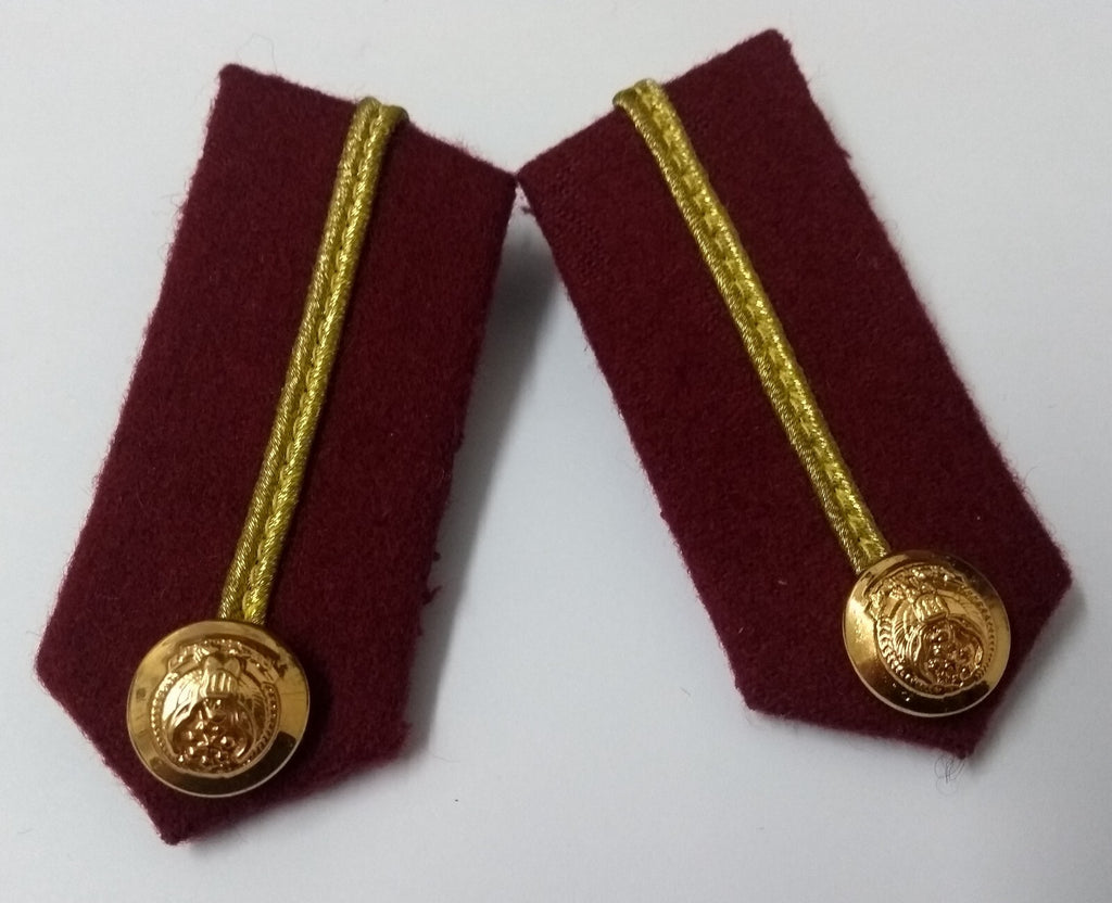 Arab Emirates Gorgets Collar Tabs Gold Braid Detail Senior Officers UAE Buttons