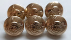 Insignia Hat Buttons Small Gold Coloured Ring Back With Large Crane Bird