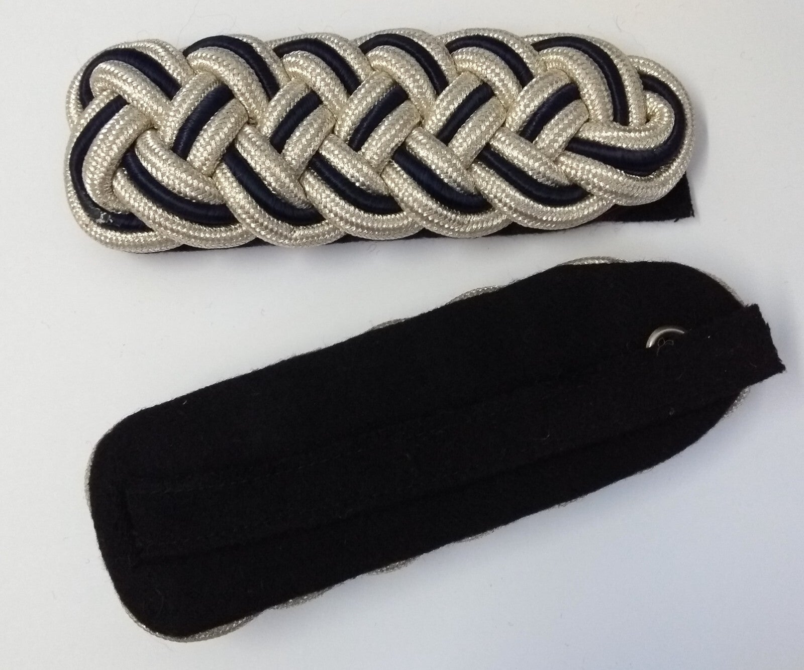 Shoulder Cords Senior Officer Gold & Navy Blue Fleck Braid No Insignia UK Made