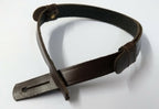 Genuine Issue Dark Brown Leather SD Dress Hat 13.4mm Chin Strap CS36