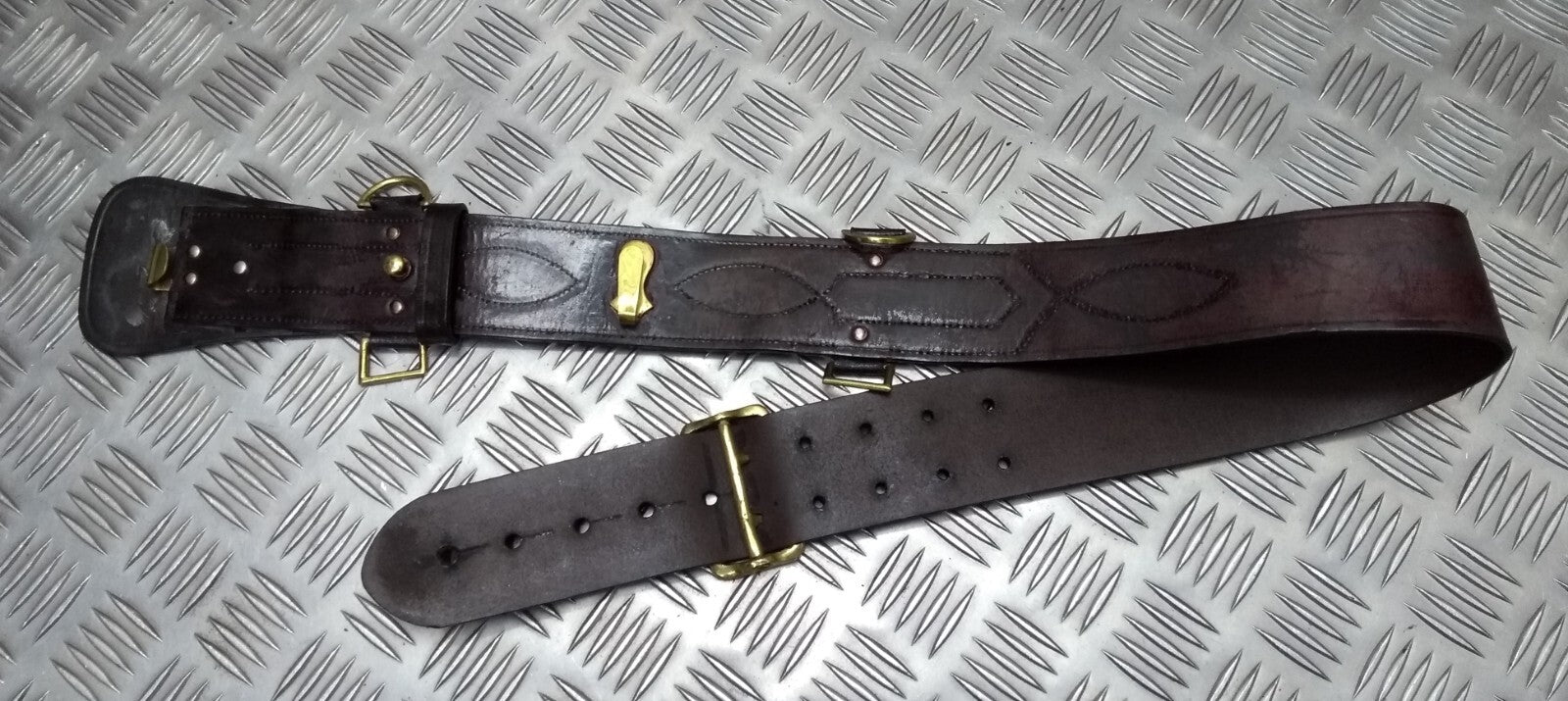 Sam Browne Belt Brown No Cross Strap British & Size 2