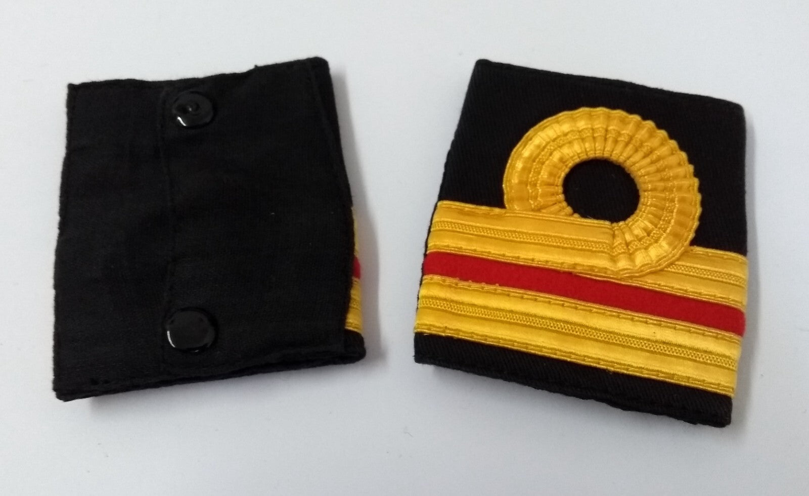 RN Shoulder Slides Royal Navy Issue Lieutenant Rank Slide On Studded Epaulettes