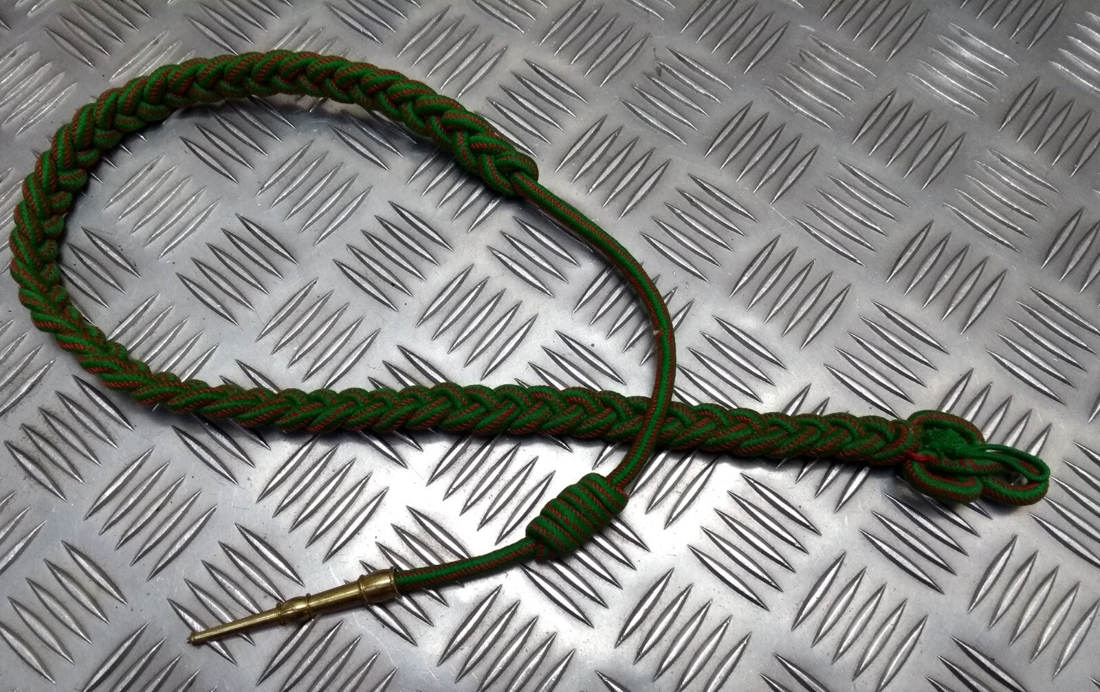 Vintage Aiguillette Officers Dress Cord For Ceremonial & Parade Gold Tip Ends