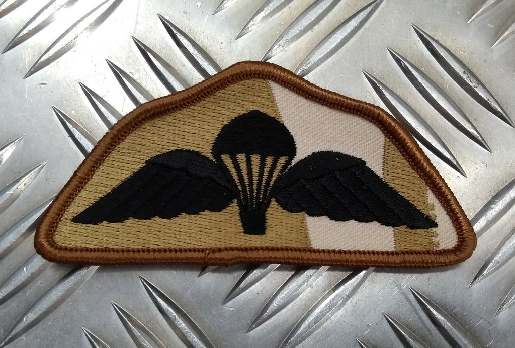 Genuine British Army Issue DDP Desert Camo Subdued Para Wings Patch Badge NEW