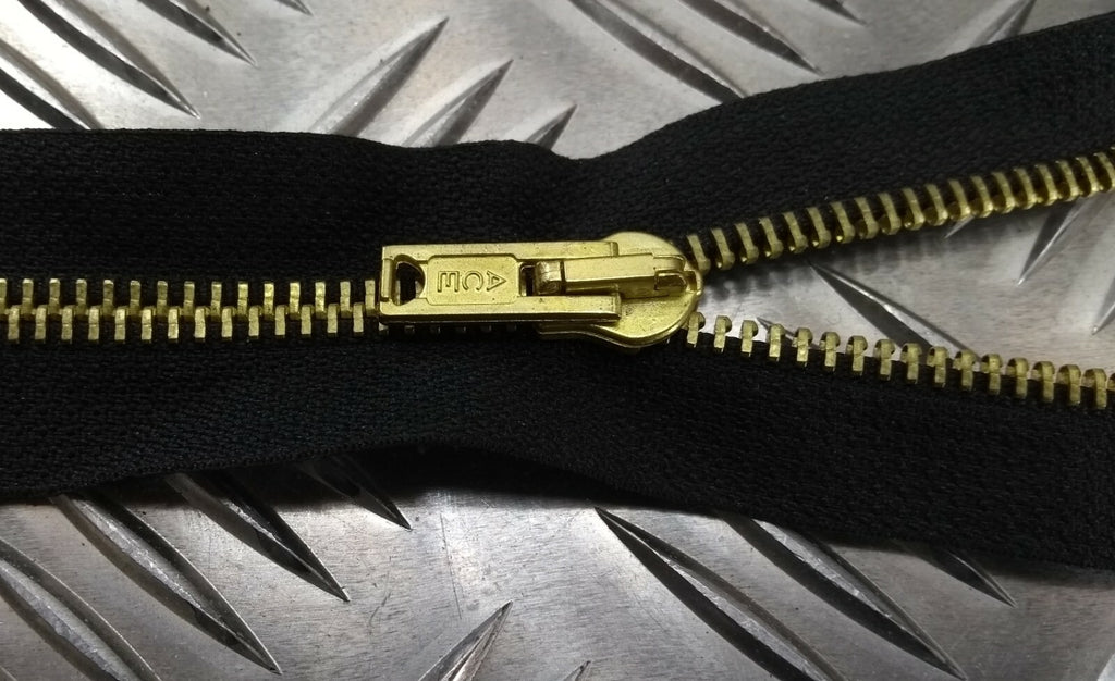 Genuine British Issue 22cm Closed End Metal Zip Zipper Black