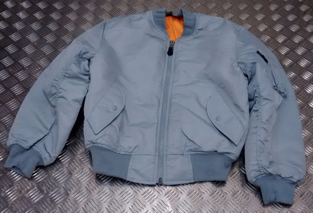 MA1 US Military Style Bomber Jacket Silver - NEW
