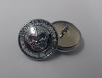 Genuine Royal Grenada Issue Crown Insignia Silver Ring Buttons 19mm x 10 NEW