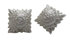 Shoulder Pips 5/8" Silver OFCs Bath Stars Screw Post x 2 NEW