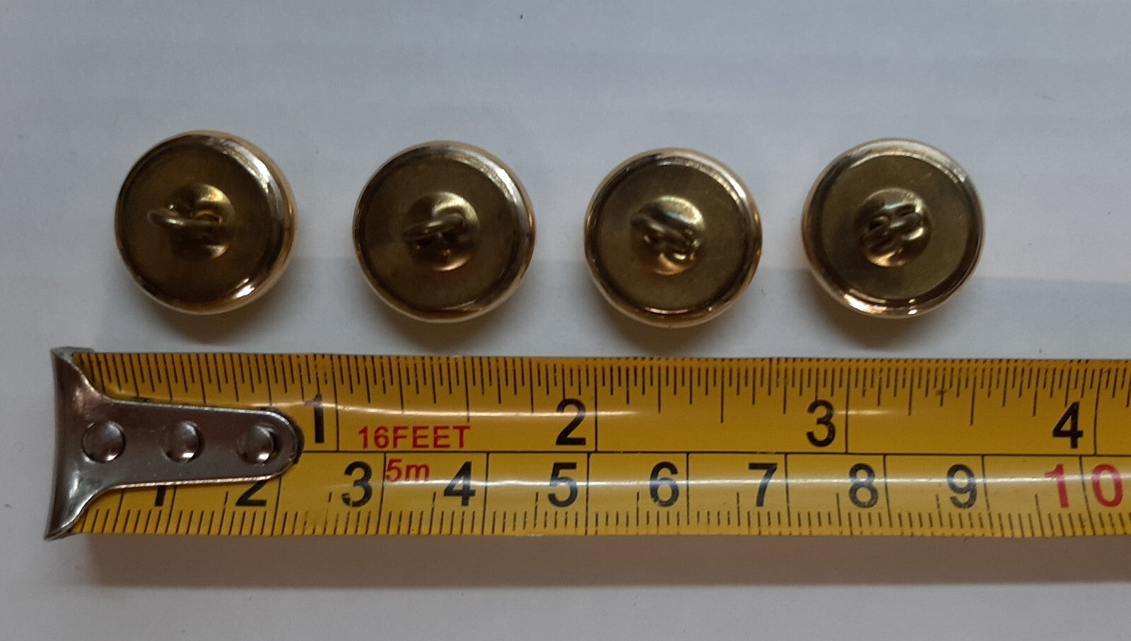 Vintage AAC Buttons British Army Air Corps Old Pattern Raised Insignia X 4