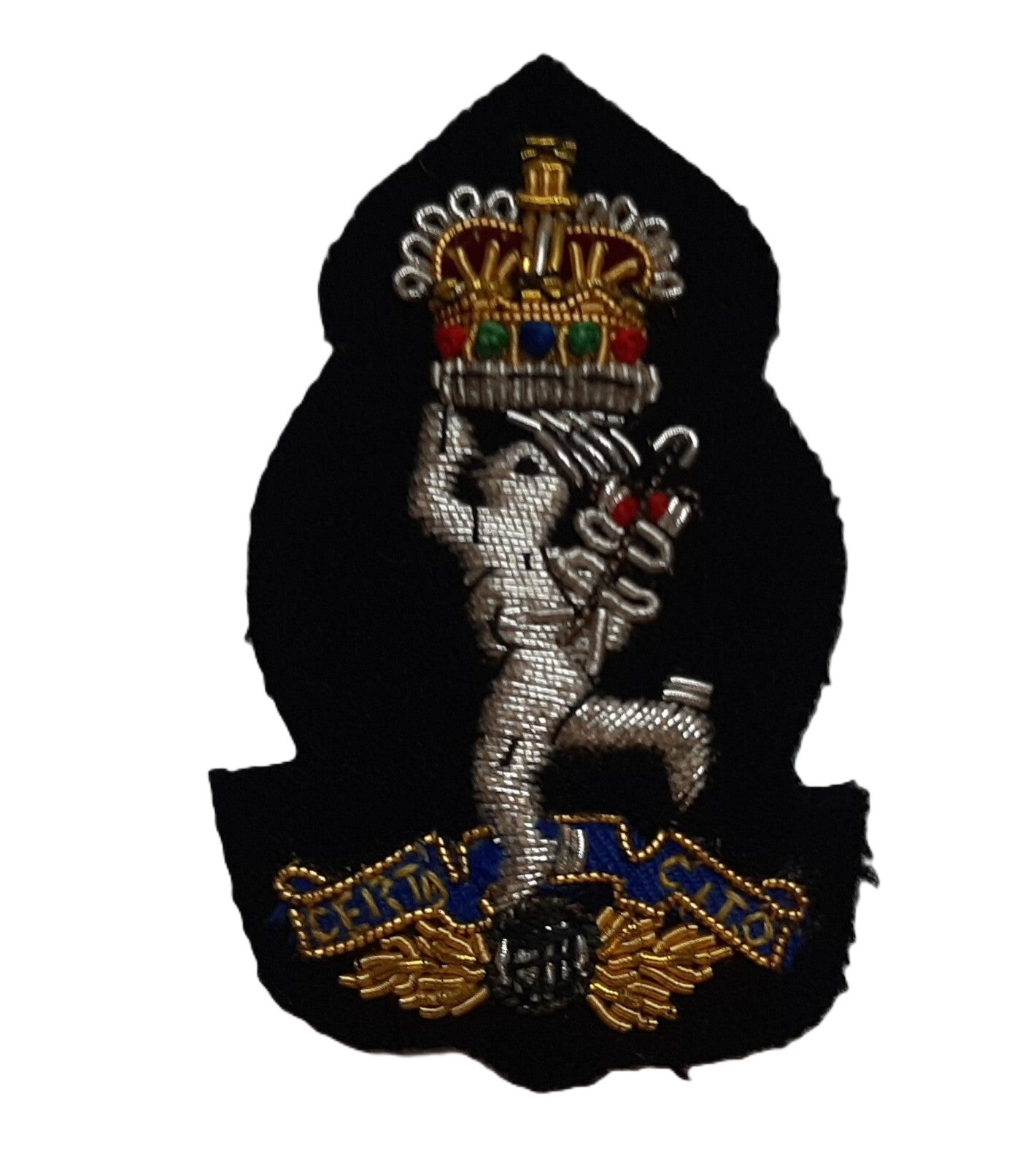 Signals Cap Badge British Army Wire Braided R Signals Insignia "Jimmy" Patch