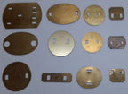 Back Plates Assorted lot of 12 Insignia Backing Shims British
