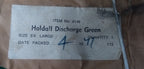 Vintage 70s Holdall Carry All EX Large Vinyl Discharge Green British Surplus NOS