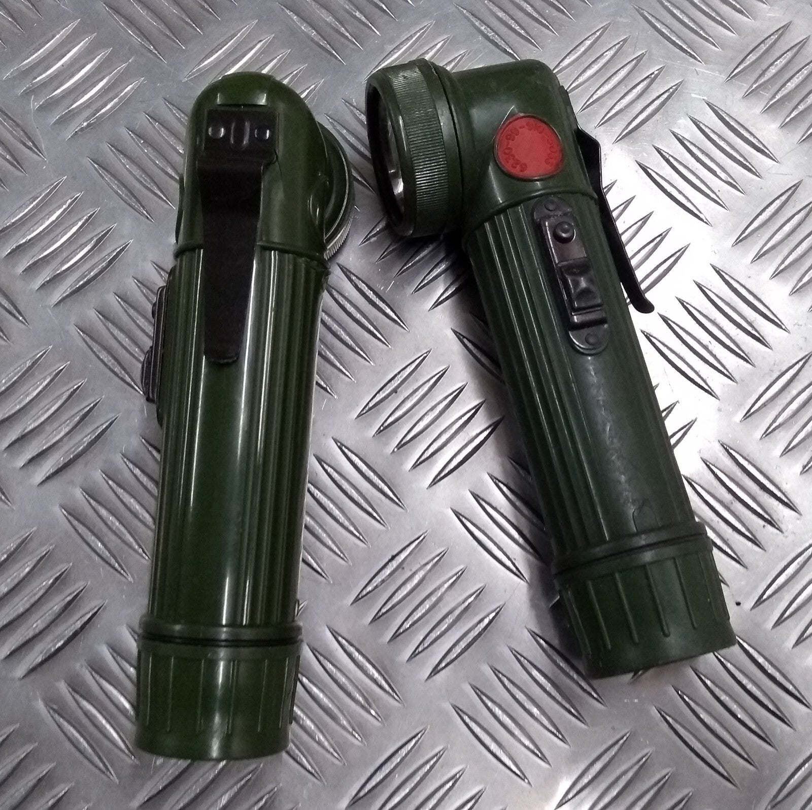 Movie Prop Torch EX British Army Old Pattern Angled Soldiers Combat Flashlight