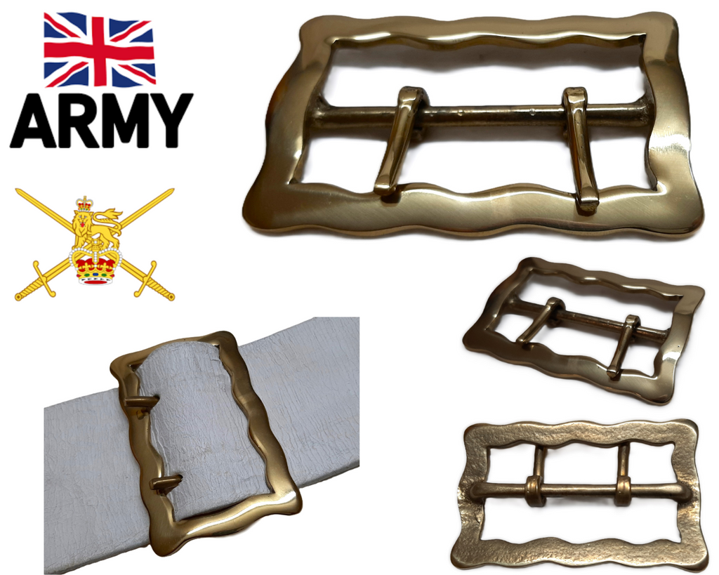 Shoulder Belt Buckle Double Prong British Army HCav Household Cavalry Issue NOS