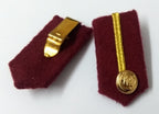 Arab Emirates Gorgets Collar Tabs Gold Braid Detail Senior Officers UAE Buttons