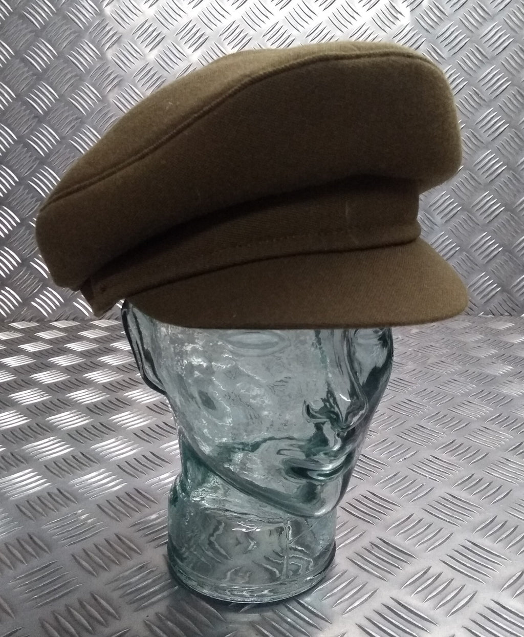 No2 Dress Hat Vintage Khaki Green No Badge Woman's Version Size 62cm