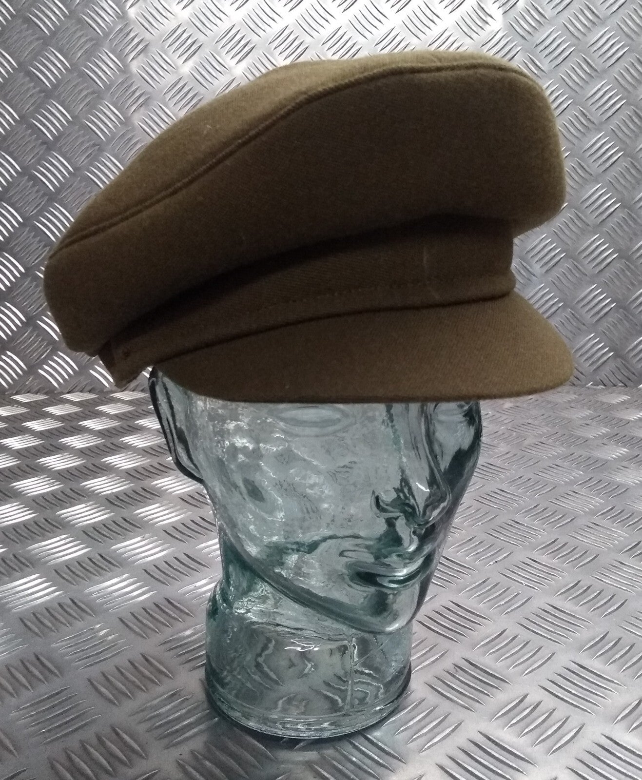 No2 Dress Hat Vintage Khaki Green No Badge Woman's Version Size 62cm