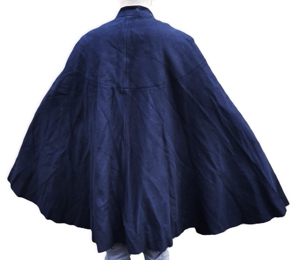 British RM Royal Marines Cape Navy Blue Wool Bandsman Bandswoman w Lion Head XL