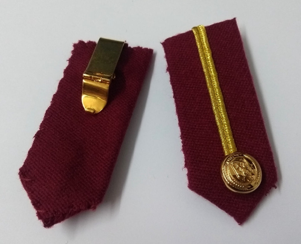 Arab Emirates Gorgets Collar Tabs Gold Braid Detail Senior Officers UAE Buttons