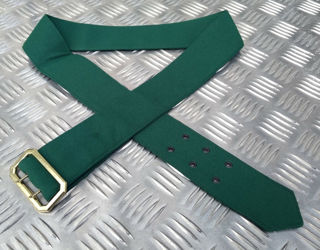 Mid Green Dress Tunic Cloth Belt Jacket Belt & Buckle