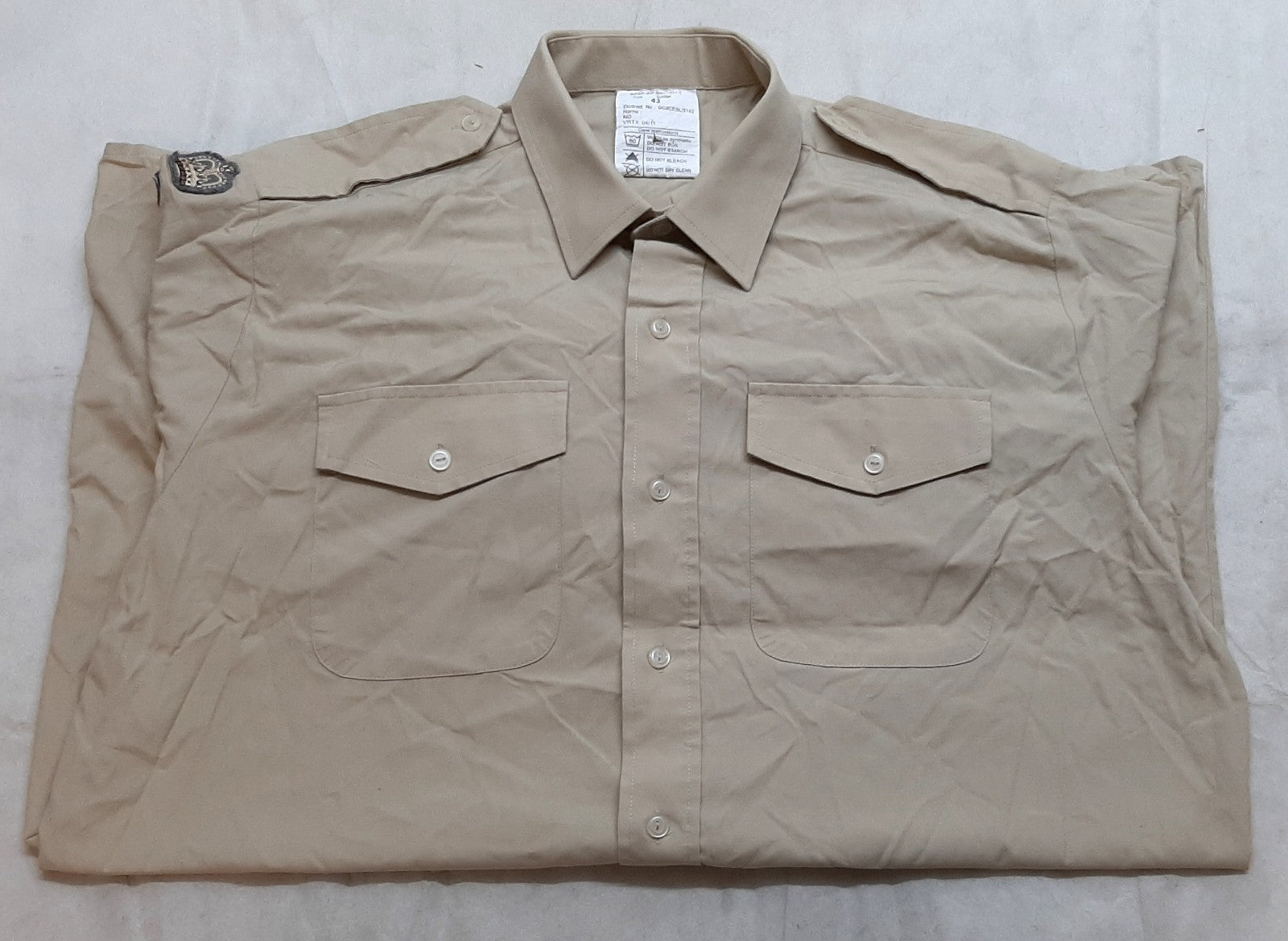 British Army No2 Shirt FAD Staff Sergeant Engineers & Skill at Arms 43cm