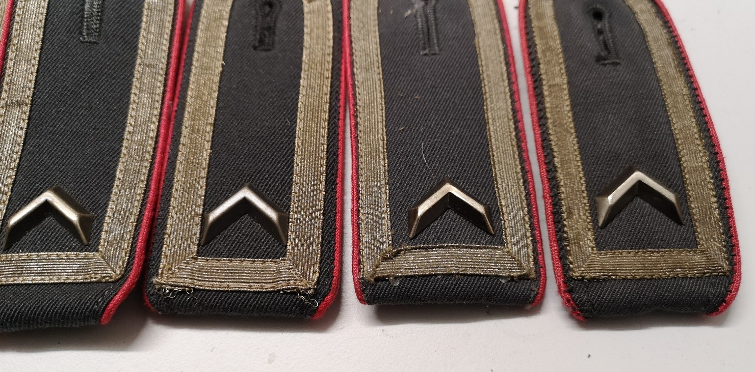 German Shoulder Boards Braided Epaulettes Various Colours & Ranks 12pcs